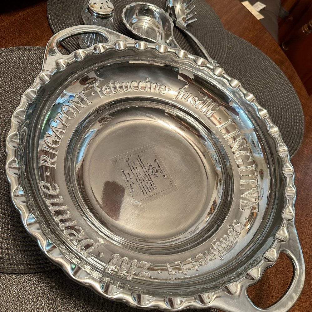 Lenox Butler’s Pantry 5 piece Pasta Set Metal Never Used